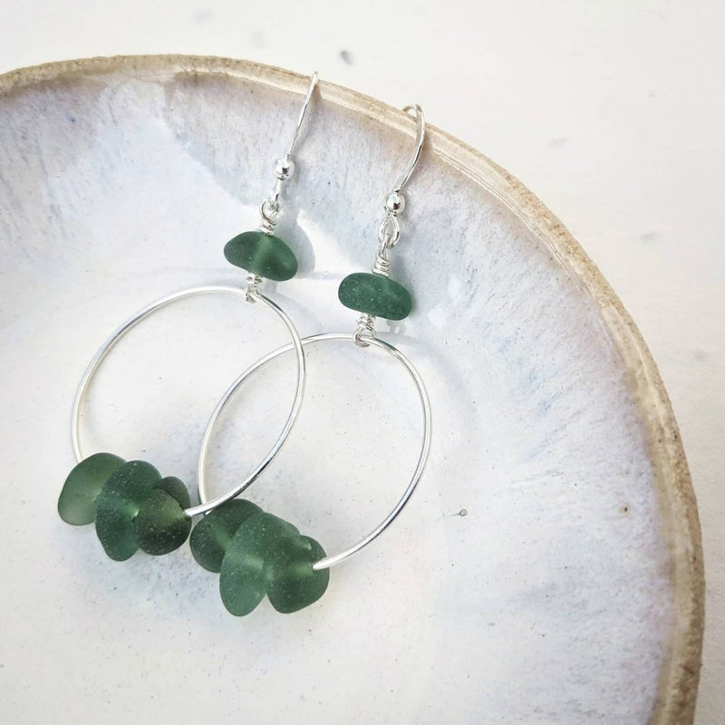 Silver hot sale forest earrings