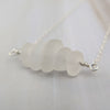 Sea stack necklace - white