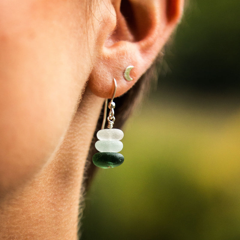 Ombre sea-stack earrings