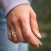 Chunky sea shimmer ring